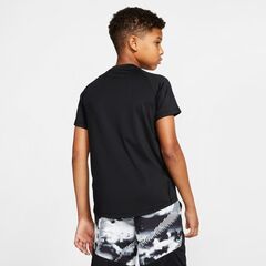 Детская футболка Nike Pro SS FTTD Top - black/white