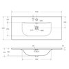 BelBagno KEP-100-GRN Столешница из керамогранита 1016х468 KEP-100-GRN Granito