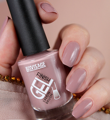 LuxVisage Лак для ногтей GEL finish тон 16 темно-бежевый  9мл