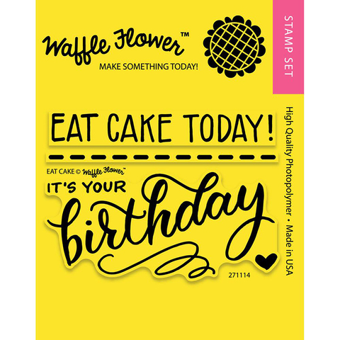 Набор штампов Waffle Flower Crafts Clear Stamps 7,5х10см  -Eat Cake