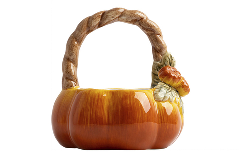 Конфетница 21х21см Anna Lafarg Bright pumpkin Тыква оранжево-зеленая