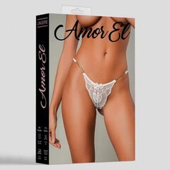 Ажурные стринги White (M)