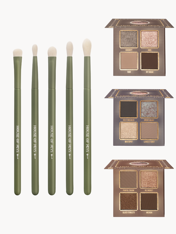 Набор из 5 кистей GRACEFUL GREEN & ANNA & DIANA & LANA