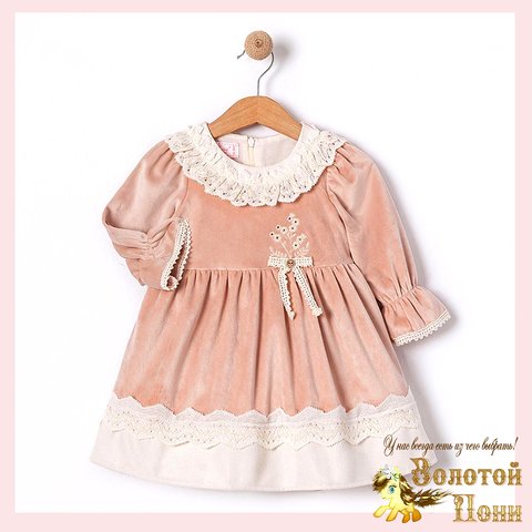 Платье велюр детское (74-92) 251108-A1333