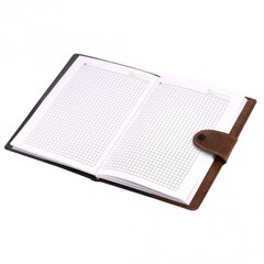 
          Ежедневник недатированный, 15,0 см * 22,0 см, 7БЦ, Alingar, иск. кожа, клапан на кнопке, 100 л., клетка