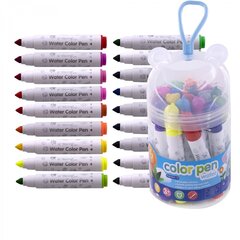 
          Фломастеры-мини, 18 цв, Yalong, корпус круглый утолщённый с дизайном, "Ушастики", тубус с декором на крышке, силиконовая петля-держатель