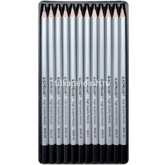 Набор карандашей чернографитных 12шт (8B-2H) металлическая упаковка, 1 шт.