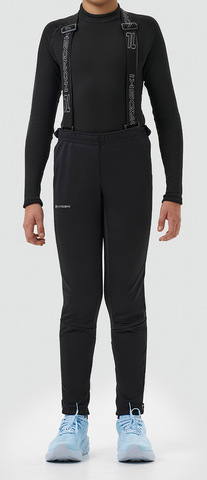 Детские тренировочные брюки с лямками Nordski Jr. Advance Black