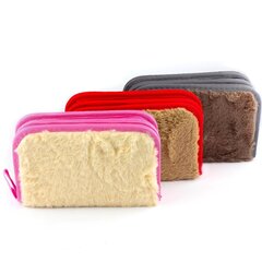 
          Пенал 2 отделения Alingar, искусственный мех, молния, 115 х 190 мм, "FLUFFY", микс (розовый,голубой, бежевый,шоколадный)