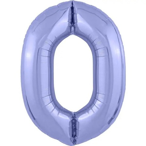 Цифра "0" сиреневый