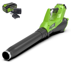 Воздуходувка Greenworks G40ABK4 40V (177 км/ч) аккумуляторная, с АКБ 4 А/ч и ЗУ