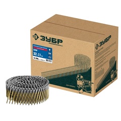 ЗУБР CNW 32 х 2.1 мм, барабанные гвозди рифленые оцинкованные, 14700 шт (305383-32)