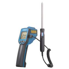 High performance infrared thermometer with adjustable emissivity with contact probe TKTL 31