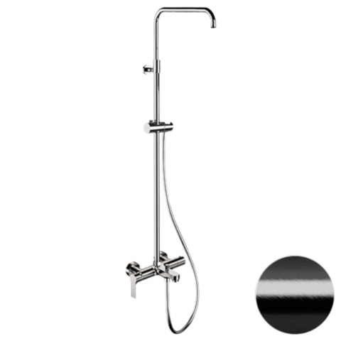 Remer EY34ASSDCFP Душевая система с изливом Remer Energy EY34ASSDCFP, черный брашированный хром