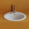 Ceramica Nova Sun CN6079 Раковина встраиваемая сверху овальная с отверстием перелива, 56.5x49.5