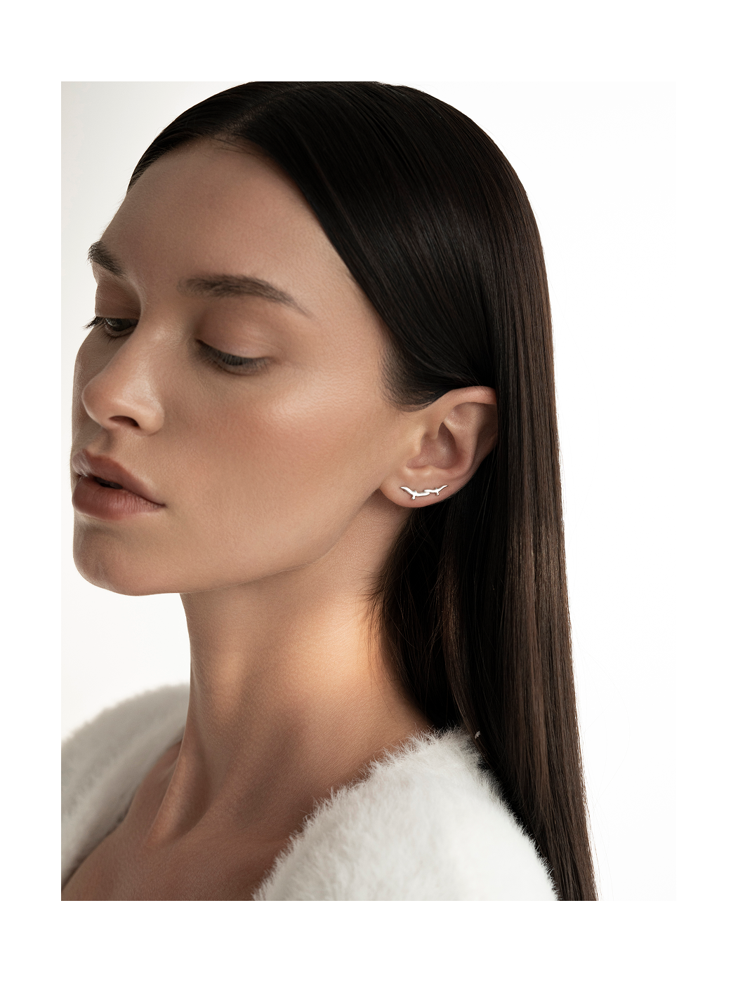 Серьги-клаймберы Чайки