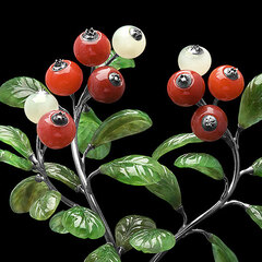 Камнерезная композиция "Брусника"