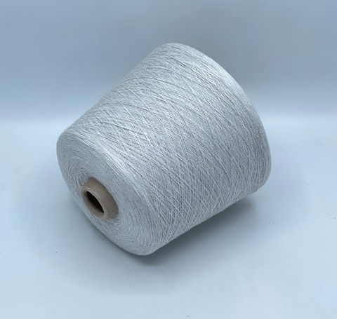 Бобинная пряжа,Cotton, 2540м. 100%Хлопок, Светло-серый меланж(551), 39355