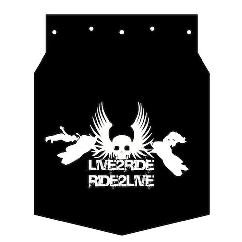 Live to ride (Брызговик для снегохода)