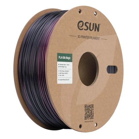 Пластик для 3D-печати eSUN PLA-Silk Magic, 1,75 мм, 1 кг, чёрный/розовый, PLA-SKMG175B-BP1P1