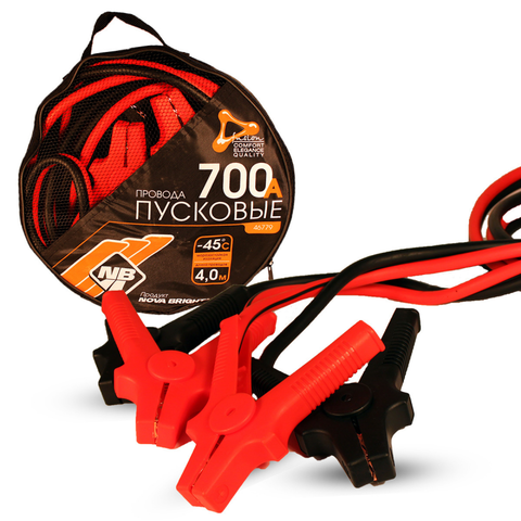 Провода пусковые "Nova Bright-fusion" 700А морозостойкие, в сумке, 4 м