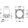 Duravit GK5900007000 C1 Базовый комплект напольно-го однорычажного смесителя для ванны