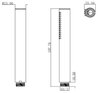 Villeroy&Boch Embrace Plus TVS10841401K5 Ручной душ, Villeroy&Boch, EMBRACEPLUS, размер душевого диска, мм-25, форма-цилиндрическая, количество режимов-1, материал-латунь, цвет-черный матовый