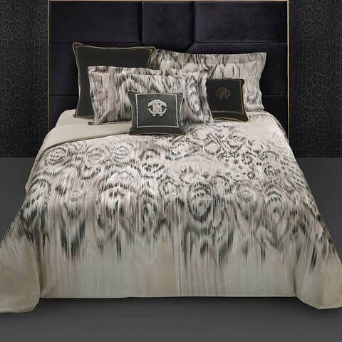 Постельное белье 2 спальное евро Roberto Cavalli Jaguar Painting бежевое