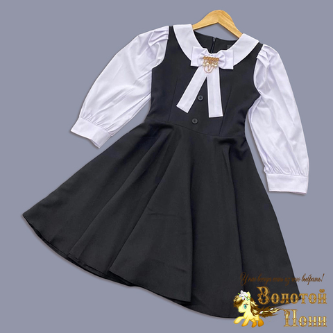 Платье школьное д (9-13) 250530-QR9096