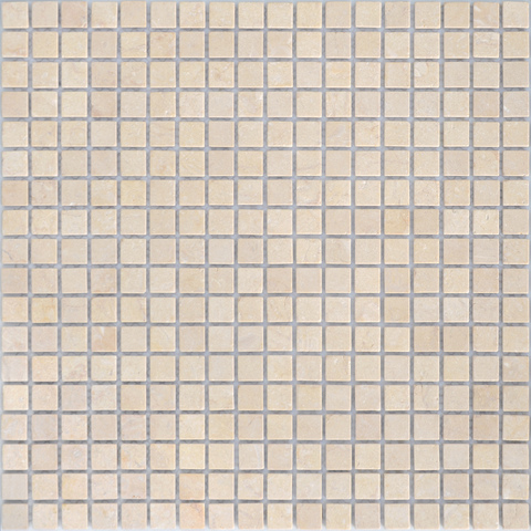 Мозаика из натурального камня Caramelle - Botticino MAT 15x15x4 мм