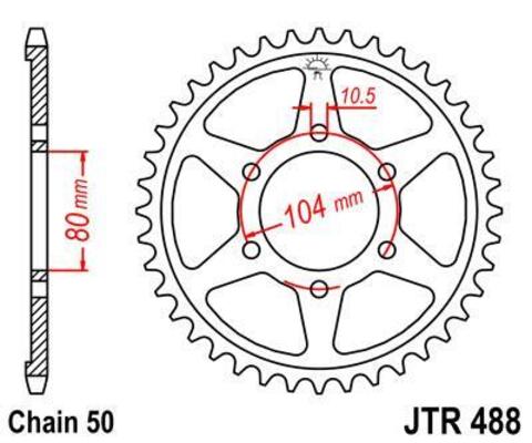 Звезда ведомая JTR488 41