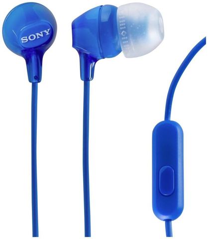 MDR-EX15AP LI наушники Sony с микрофоном, синие