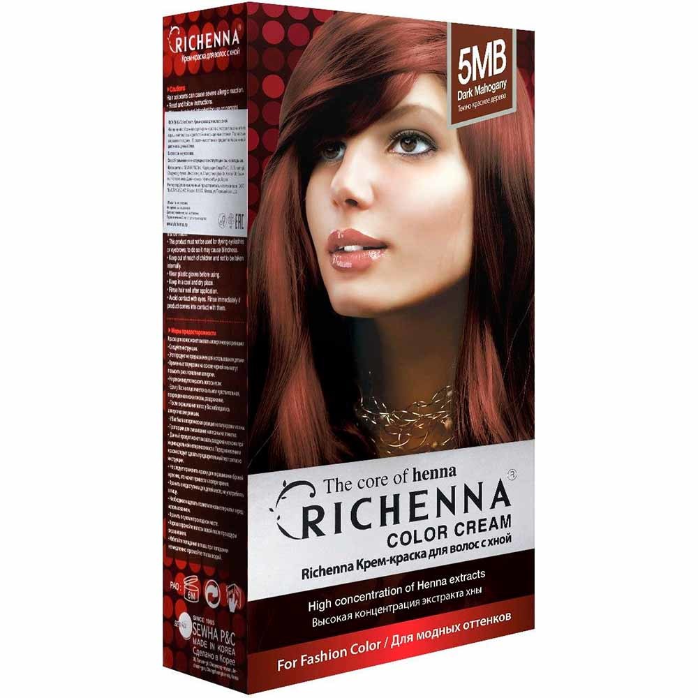 Краска для волос крем-краска для волос с хной richenna color cream