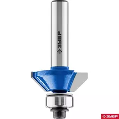 ЗУБР 25.4 x 8 мм, фреза кромочная калевочная (фасочная) №9, Профессионал (28711-25.4)