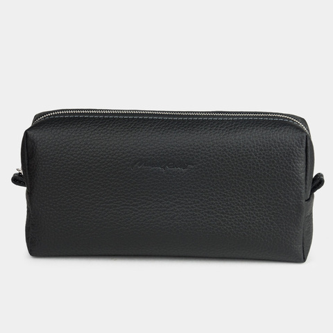 Несессер Briquette из кожи теленка, черного цвета