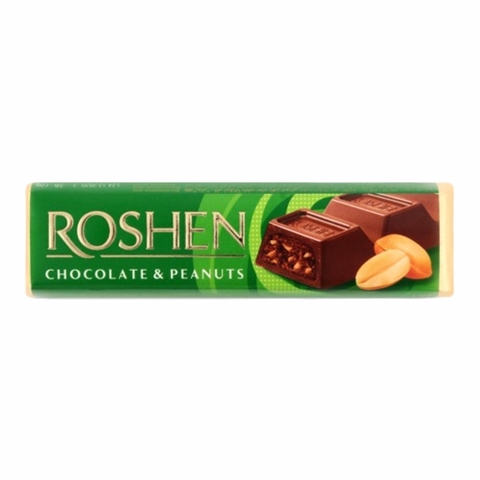 Батончик шоколадный ROSHEN Арахис 38 г УКРАИНА