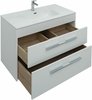 Aquanet 277509 Тумба Августа 100 (Flat) цв.белый глянец (277509)