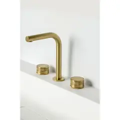 Boheme 152-MG-PR Смеситель на столешницу PRESTIGE на 3 отв. MAT GOLD фото