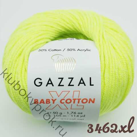 GAZZAL BABY COTTON XL 3462XL, Желтый неон