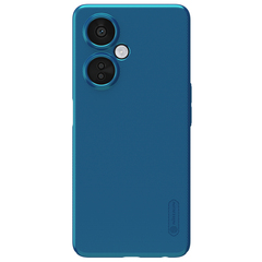 Жесткий чехол синего цвета от Nillkin для смартфона OnePlus Nord CE3 Lite, серия Super Frosted Shield