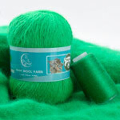 Пряжа Mink Wool 827/1 яр.зелень (уп.5 мотков)