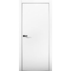 Купить Межкомнатная дверь эмалит Pd 1 Палладий аляска алюминиевая кромка Al глухая