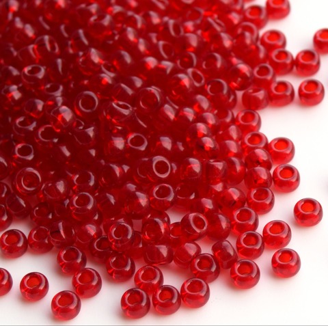 6/0 RR-0141 Бисер круглый Миюки /Miyuki round 6/0 Transparent ruby