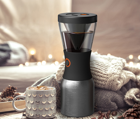 Кофеварка портативная Asobu Cold Brew (1 литр), серебристая