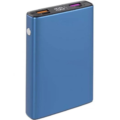 Внешний аккумулятор TFN Steel Mini LCD PD, 10000mAh, синий (TFN-PB-274-BL)