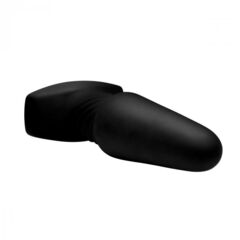 Черная анальная пробка Slim R Smooth Rimming Plug with Remote - 14 см. - 