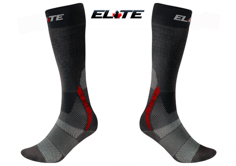 Носки ELITE KNEE XL 44-46 черн/красн