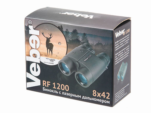 Бинокль Veber 8x42 RF1200 с лазерным дальномером
