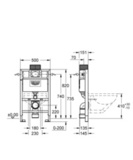 Система инсталляции для унитаза GROHE Rapid SL (0,82 м) для монтажа перед стеной (38526000)