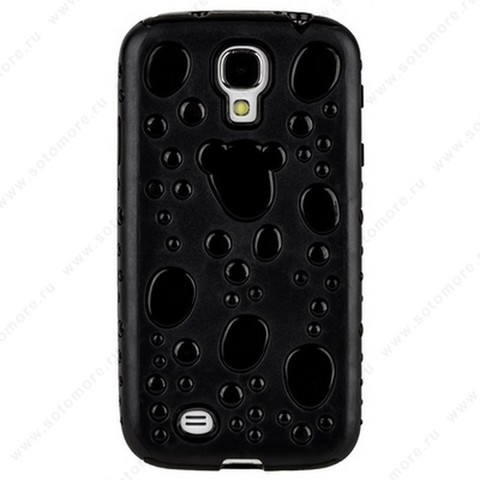 Накладка для Samsung Galaxy S4 i9500/ i9505 в виде сыра черная